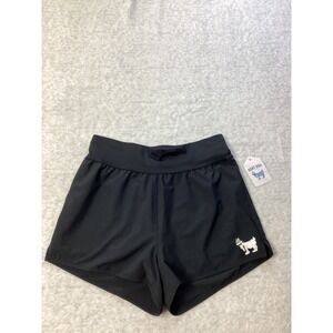 Goat USA Womens Athletic Running Shorts Black GU-1509-MEDIUM-BLACK-WG Size M NWT